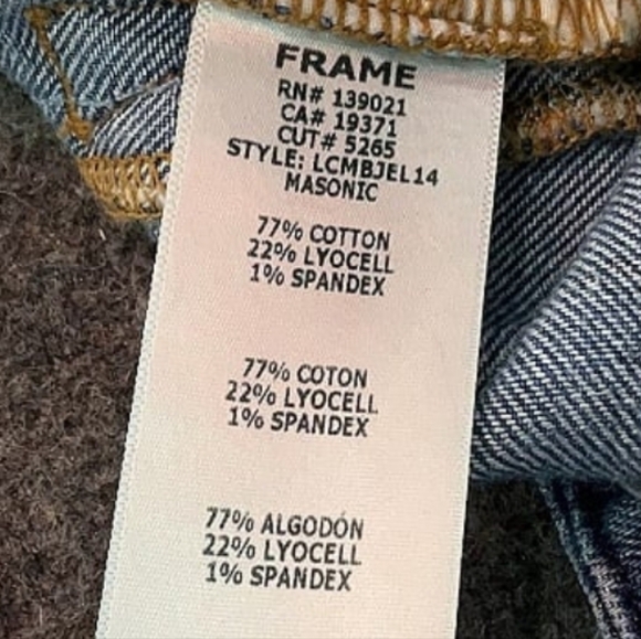 Frame Le Crop Mini Boot Leg Mid-Rise Boot Cut  Jeans Size 25 NWT - Picture 5 of 11